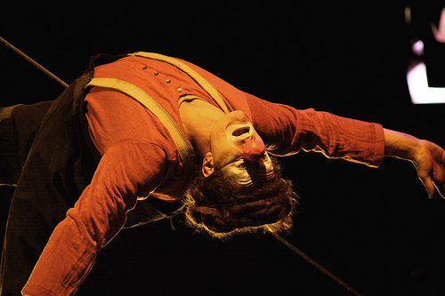 trapeze clown