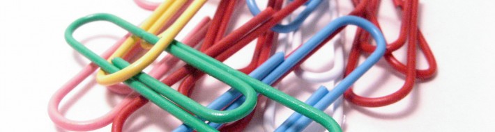 colorful paper clips
