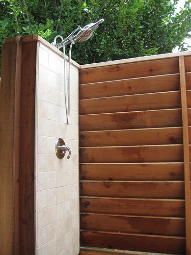 outdoor shower