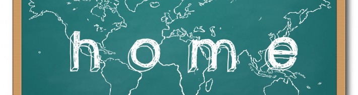 worldmap on a chalkboard